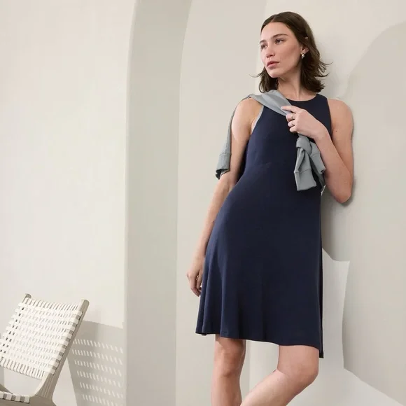 Athleta | Dresses | Athleta Santorini Thera Rib Dress | Poshmark